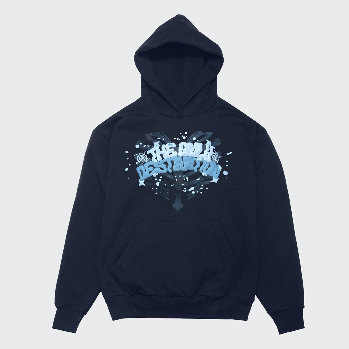 THE ONLY DESTINATION REMAKE "HOODIE" "BLUE"
