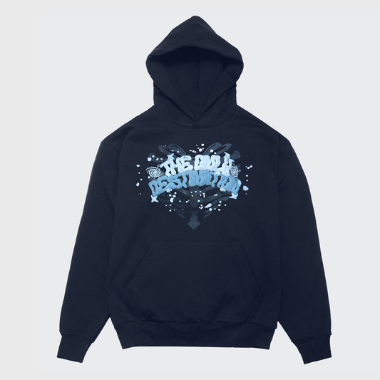 THE ONLY DESTINATION REMAKE "HOODIE" "BLUE"